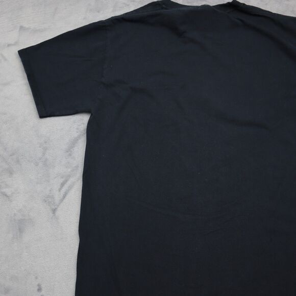 Jerzees Shirt Mens S Black Short Sleeve Crew Neck Graphic Print Cotton T Shirt - Picture 13 of 16